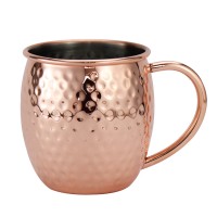 Hot sale Handcrafted Solid Hammered Copper Moscow Mule Mugs