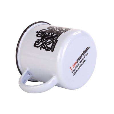 Hot Selling Logo printing enamel coffee cup enamelware custom enamel camping mug