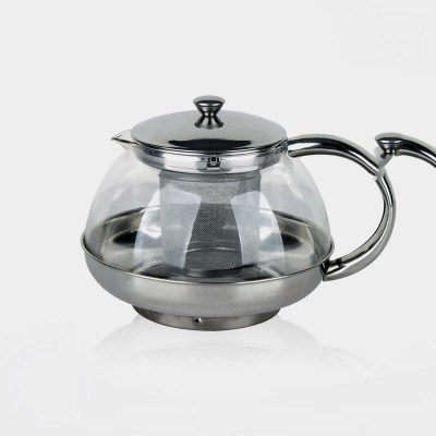 FDA Approved Stainless steel glass tea pot